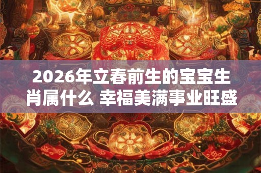 2026年立春前生的宝宝生肖属什么 幸福美满事业旺盛