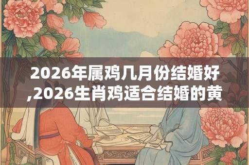 2026年属鸡几月份结婚好,2026生肖鸡适合结婚的黄道吉日 2026年属鸡几月份结婚好,2026生肖鸡适合结婚的黄道吉日