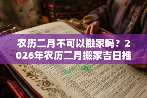 农历二月不可以搬家吗？2026年农历二月搬家吉日推荐