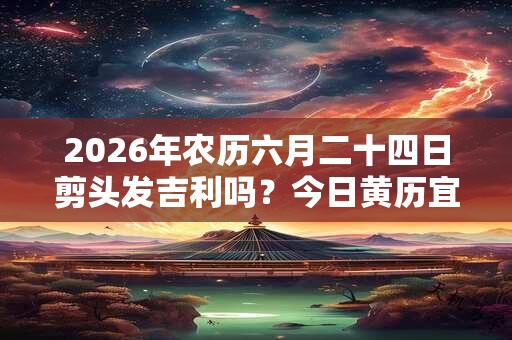 2026年农历六月二十四日剪头发吉利吗？今日黄历宜理发不