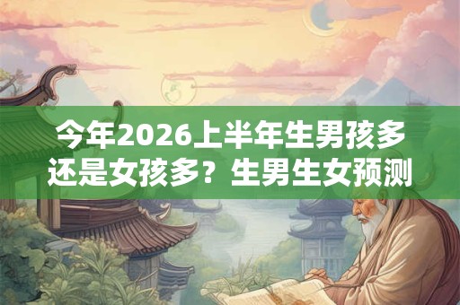 今年2026上半年生男孩多还是女孩多？生男生女预测