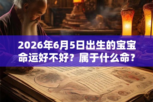 2026年6月5日出生的宝宝命运好不好？属于什么命？