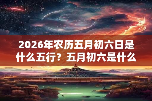 2026年农历五月初六日是什么五行？五月初六是什么日子