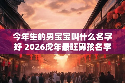 今年生的男宝宝叫什么名字好 2026虎年最旺男孩名字