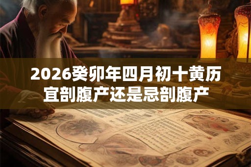 2026癸卯年四月初十黄历宜剖腹产还是忌剖腹产