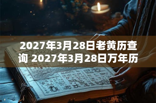 2027年3月28日老黄历查询 2027年3月28日万年历黄道吉日
