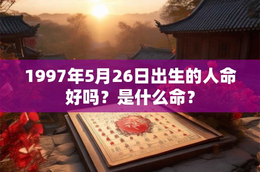 1997年5月26日出生的人命好吗？是什么命？