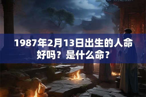 1987年2月13日出生的人命好吗?是什么命? 1987年2月13日出生的人命好吗?是什么命?