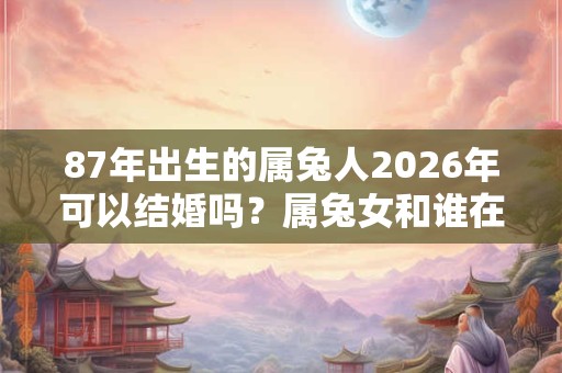 87年出生的属兔人2026年可以结婚吗？属兔女和谁在一起好