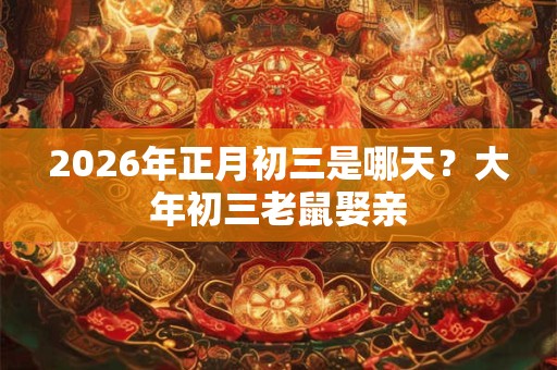 2026年正月初三是哪天？大年初三老鼠娶亲
