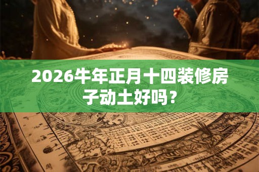 2026牛年正月十四装修房子动土好吗? 2026牛年正月十四装修房子动土好吗?