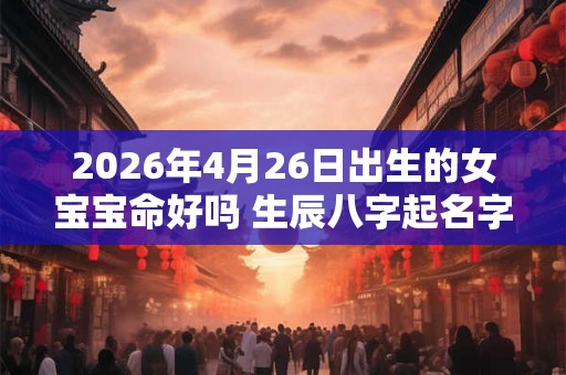 2026年4月26日出生的女宝宝命好吗 生辰八字起名字 2026年4月26日出生的女宝宝命好吗 生辰八字起名字