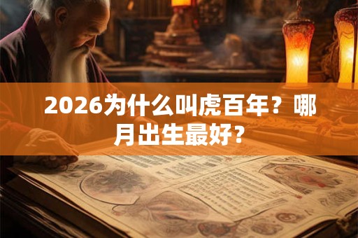 2026为什么叫虎百年?哪月出生最好? 2026为什么叫虎百年?哪月出生最好?