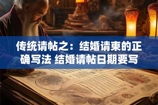 传统请帖之：结婚请柬的正确写法 结婚请帖日期要写清楚