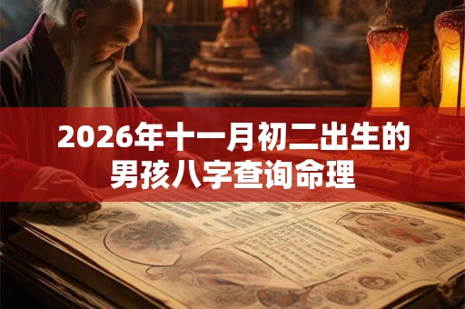 2026年十一月初二出生的男孩八字查询命理