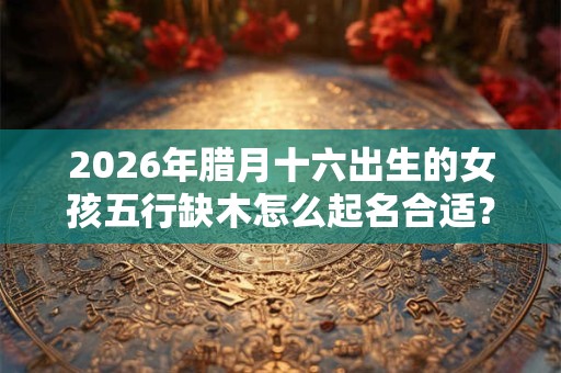 2026年腊月十六出生的女孩五行缺木怎么起名合适？