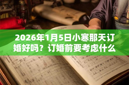 2026年1月5日小寒那天订婚好吗？订婚前要考虑什么？