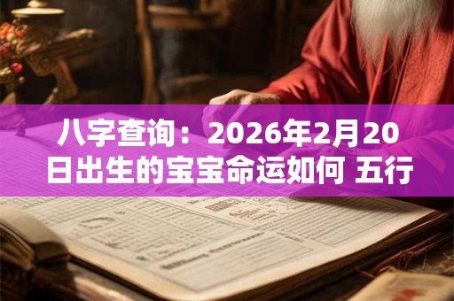 八字查询：2026年2月20日出生的宝宝命运如何 五行缺什么