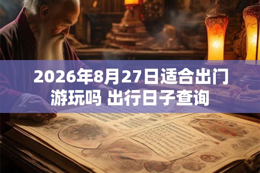 2026年8月27日适合出门游玩吗 出行日子查询 2026年8月27日适合出门游玩吗 出行日子查询