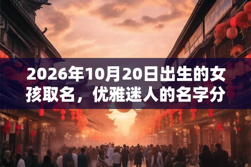 2026年10月20日出生的女孩取名，优雅迷人的名字分享