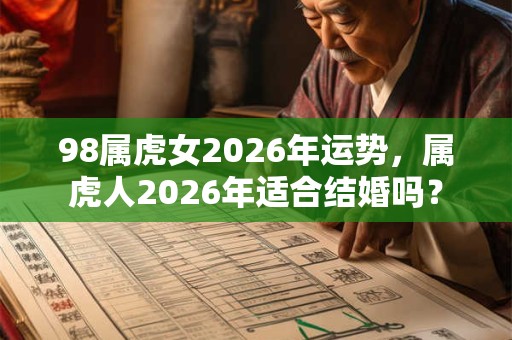 98属虎女2026年运势，属虎人2026年适合结婚吗？