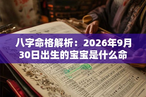 八字命格解析：2026年9月30日出生的宝宝是什么命