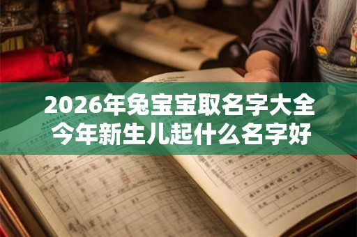 2026年兔宝宝取名字大全 今年新生儿起什么名字好