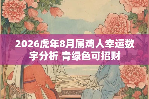 2026虎年8月属鸡人幸运数字分析 青绿色可招财