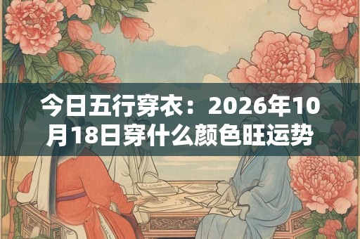 今日五行穿衣:2026年10月18日穿什么颜色旺运势 今日五行穿衣:2026年10月18日穿什么颜色旺运势