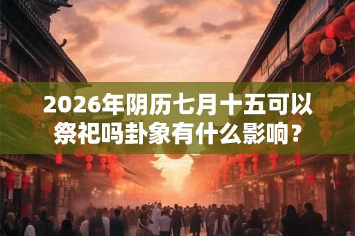 2026年阴历七月十五可以祭祀吗卦象有什么影响？