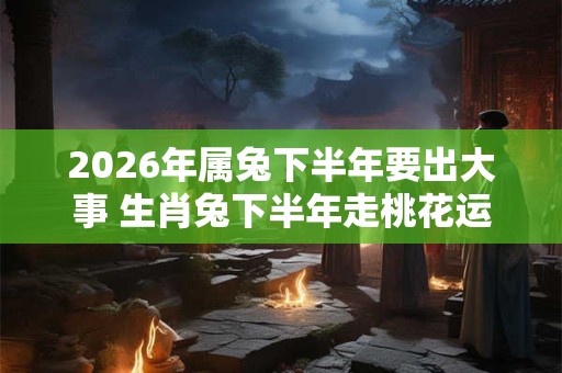 2026年属兔下半年要出大事 生肖兔下半年走桃花运