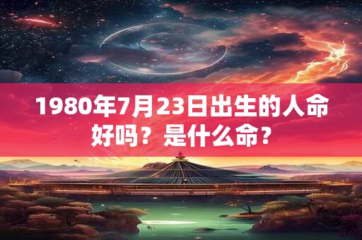 1980年7月23日出生的人命好吗？是什么命？