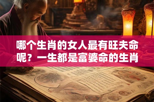 哪个生肖的女人最有旺夫命呢？一生都是富婆命的生肖女