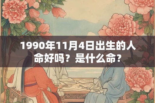 1990年11月4日出生的人命好吗？是什么命？