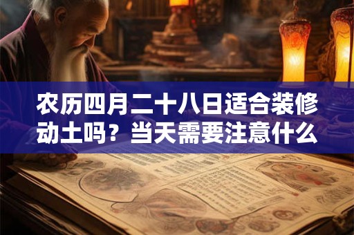 农历四月二十八日适合装修动土吗？当天需要注意什么？