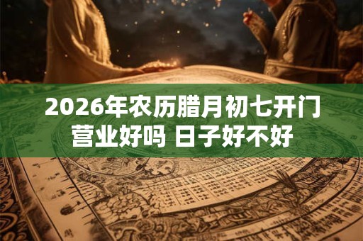 2026年农历腊月初七开门营业好吗 日子好不好