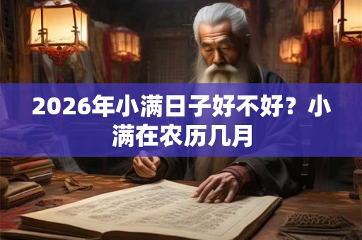 2026年小满日子好不好？小满在农历几月