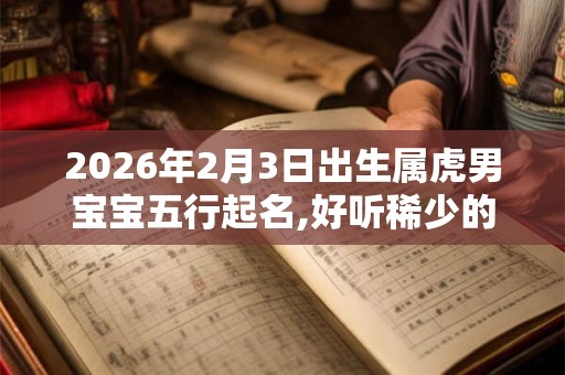 2026年2月3日出生属虎男宝宝五行起名,好听稀少的男宝宝名字