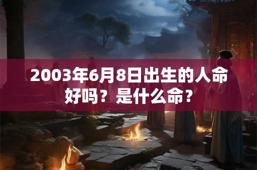 2003年6月8日出生的人命好吗?是什么命? 2003年6月8日出生的人命好吗?是什么命?