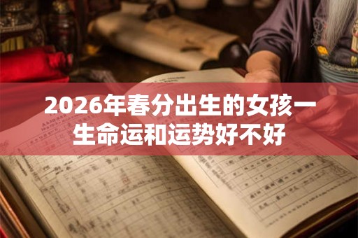 2026年春分出生的女孩一生命运和运势好不好 2026年春分出生的女孩一生命运和运势好不好
