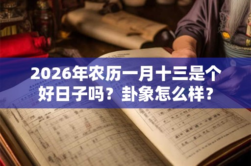 2026年农历一月十三是个好日子吗？卦象怎么样？