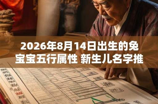 2026年8月14日出生的兔宝宝五行属性 新生儿名字推荐