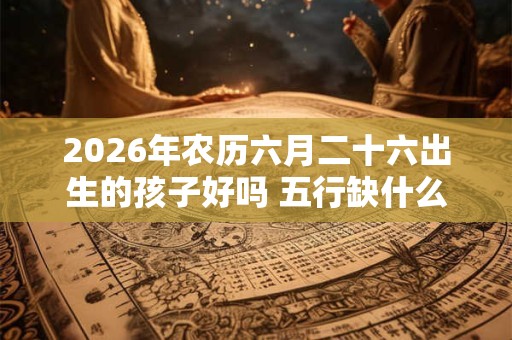 2026年农历六月二十六出生的孩子好吗 五行缺什么