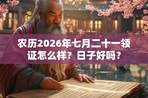 农历2026年七月二十一领证怎么样?日子好吗? 农历2026年七月二十一领证怎么样?日子好吗?