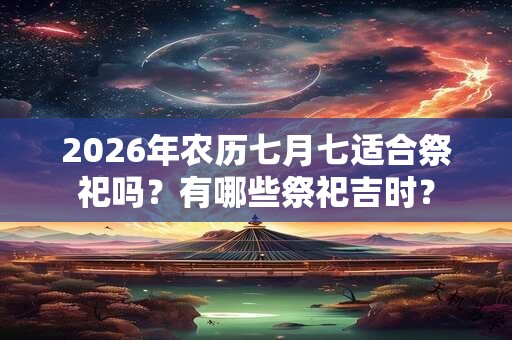 2026年农历七月七适合祭祀吗?有哪些祭祀吉时? 2026年农历七月七适合祭祀吗?有哪些祭祀吉时?