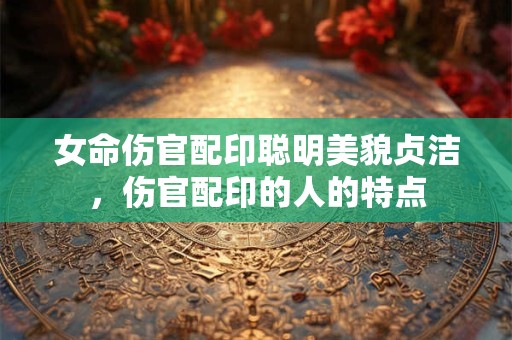 女命伤官配印聪明美貌贞洁，伤官配印的人的特点