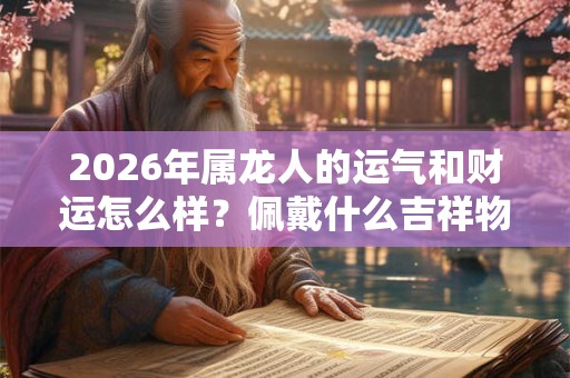 2026年属龙人的运气和财运怎么样?佩戴什么吉祥物好? 2026年属龙人的运气和财运怎么样?佩戴什么吉祥物好?