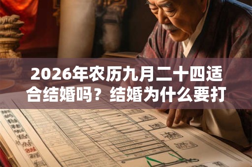 2026年农历九月二十四适合结婚吗？结婚为什么要打红伞？
