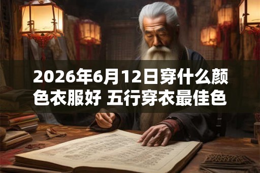 2026年6月12日穿什么颜色衣服好 五行穿衣最佳色