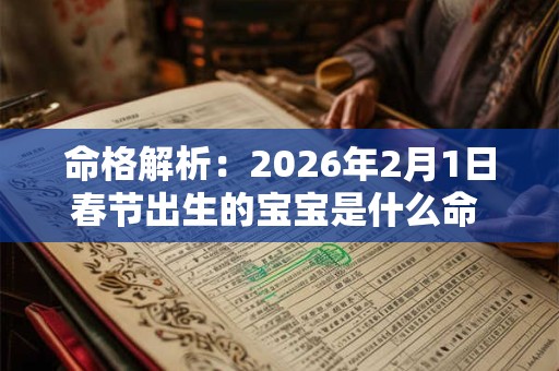 命格解析:2026年2月1日春节出生的宝宝是什么命 命运好吗八字 命格解析:2026年2月1日春节出生的宝宝是什么命 命运好吗八字